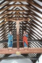 Interior of Godshill Church Isle of Wight, England.