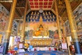 Interior of the Golden Temple, Wat Sri Panton, in Nan, Thailand