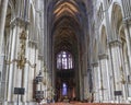 Gothic Notre-Dame Cathedral in Reims (France)