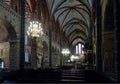 Interior of gothic Saint Peter`s Cathedral in Bremen