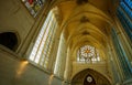 Interior of gothic Sainte-Chapelle de Vincennes