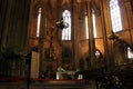 Interior of the gothic Barcelona Cathedral Spain Royalty Free Stock Photo