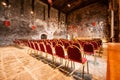 Interior of the Great Hall of Caerphilly Castle Royalty Free Stock Photo