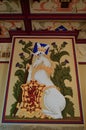 Unicorn painting in the Great Hall Stirling Castle