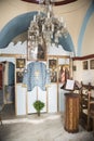 Interior Greek Orthodox Chapel in Mykonos Royalty Free Stock Photo