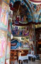 Interior of Greek Orthodox monastery of twelve apostles in Caper Royalty Free Stock Photo