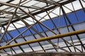 Greenhouse roof interior Royalty Free Stock Photo