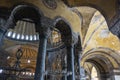 Interior of the Hagia Sofia Aya Sophia in Istanbul, Turkey Royalty Free Stock Photo