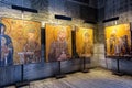 Interior of Hagia Sophia with Byzantine mosaic photos, Istanbul, Turkey Royalty Free Stock Photo