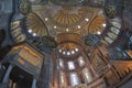 Interior of the Hagia Sophia in Istanbul