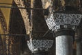 Interior of the Hagia Sophia in Istanbul, Turkey