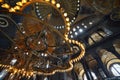 Interior of Hagia Sophia museum in Istanbul Royalty Free Stock Photo