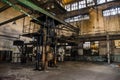 Interior of the hall at the GdaÃâsk shipyard, Poland