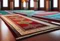 Interior of a hall in a mosque for performing namaz