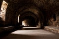 Interior hall of old castle