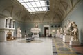 The interior of hall of sculpture Michelangelol in the Pushkin Museum of Fine Arts Royalty Free Stock Photo