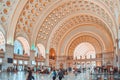 Interior hall Washington Union Station, railway Station Building with people Royalty Free Stock Photo