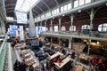 interior of halles saint-gÃÂ©ry or halles of saint gery (vintage market) in old town of Brussels Belgium