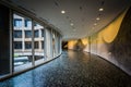 Interior hallway in the Hirshhorn Museum, in Washington, DC.