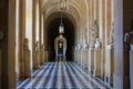 Interior hallway at the Palace of Versailles near Paris