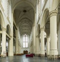 Interior of Hooglandsekerk church in Leiden, Netherlands