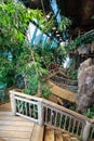 Interior of the Haus des Meeres - public aquarium located in Vienna, Austria