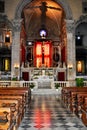 Interior of Historic Catholic Church, Pisa, Tuscany, Italy