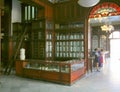 Interior of historic city pharmacy Royalty Free Stock Photo