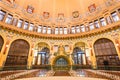 Interior of the historical main railway station in Prague, Czech Republic called Fantova kavarna, in english Fant coffe.