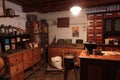 Interior of historical small grocery and variety store from 19th or early 20th century.