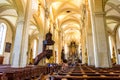 Interior of Hofkirche church St. Leodegar in the center of Lucer