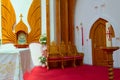 Interior of Holy Spirit Catholic Church of Heviz town, Hungary Royalty Free Stock Photo