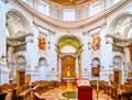 The interior of Holy Trinity Church of Salzburg, austria