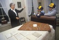 Interior of home of Emily Dickinson with tour guide and tourists, Amherst, MA Royalty Free Stock Photo