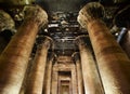 Interior of Horus temple, Edfu, Egypt.