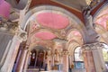 Interior of Hospital of the Holy Cross and Saint Paul Hospital de la Santa Creu i Sant Pau by DomÃÂ¨nech in Barcelona Royalty Free Stock Photo