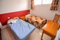 Interior of a hotel bedroom Royalty Free Stock Photo