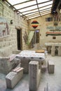 Interior of Hotel built of salt blocks in Salar de Uyuni