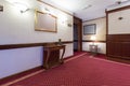 Interior of a hotel hallway