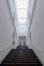 Interior house, stone staircase view