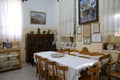 An interior house of the traditional Greek houses in a museum Calymnos Island