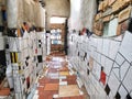 An interior of the Hundertwasser public toilet in the small ruratown of Kawakawa in New Zealand I