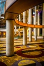 The interior of the Hyatt Regency in Baltimore, Maryland.