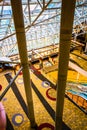 The interior of the Hyatt Regency in Baltimore, Maryland.