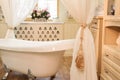 Interior images of bathroom in classic style Royalty Free Stock Photo