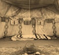 Interior Of The Indian Tent Royalty Free Stock Photo