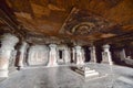 Interior of Indra Sabha Jain Temple at Ellora Caves Royalty Free Stock Photo