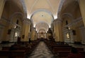 Interior inside Catholic church Basilica Cathedral of Arequipa at Central Square Plaza de Armas in historic center Royalty Free Stock Photo