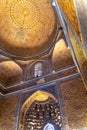 Interior inside the old ancient uzbek tomb - Amir Temur maqbarasi, GoÃ¢â¬Ëri Amir in Uzbekistan Royalty Free Stock Photo