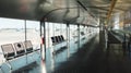 Interior of the international Luxembourg - Findel airport, located in Findel, Sandweiler. Royalty Free Stock Photo